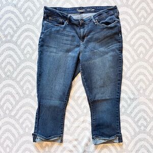 LEVI’S Signature Women’s Modern Blue Denim Jean Capri Plus Size 18